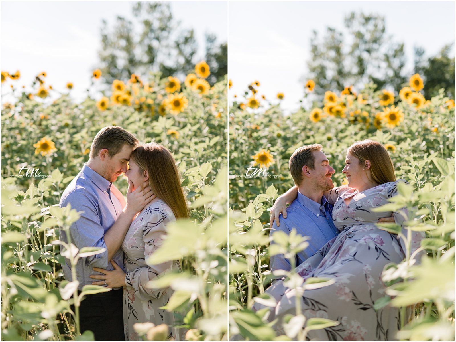 Wildflowers engagement session