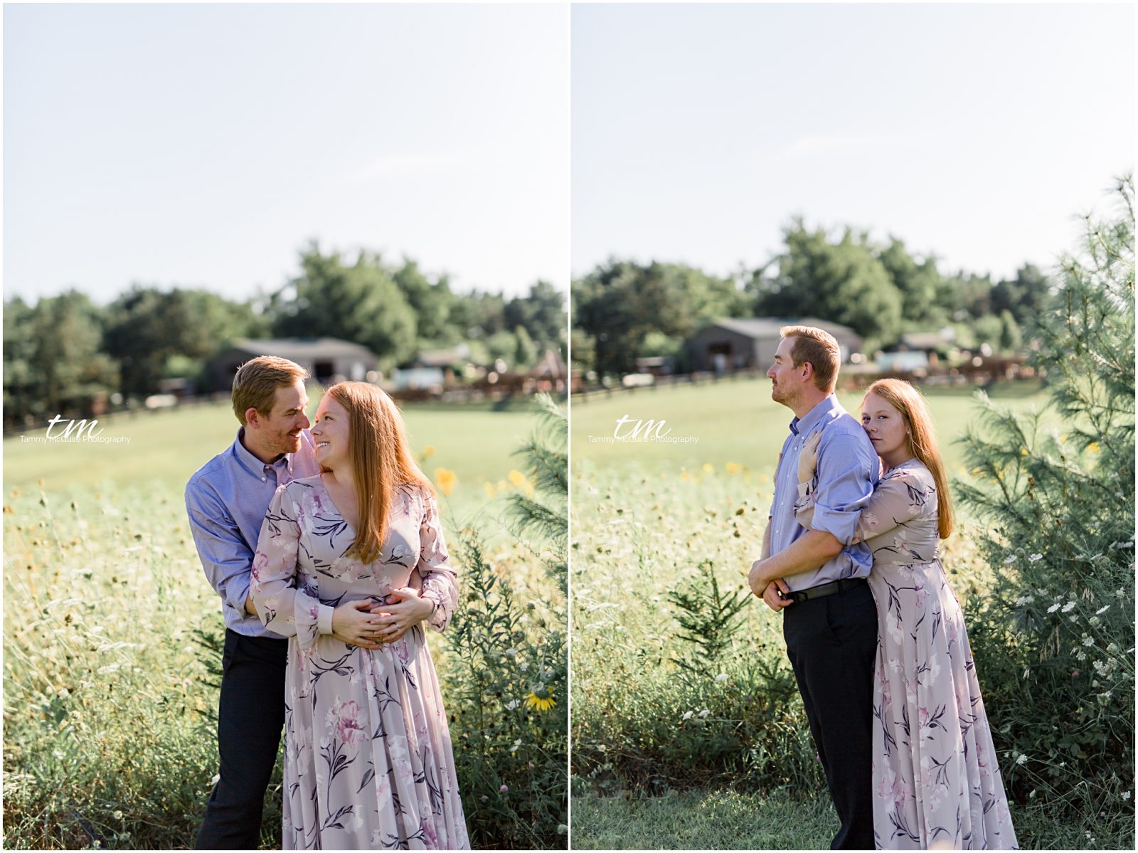 Wildflowers engagement session