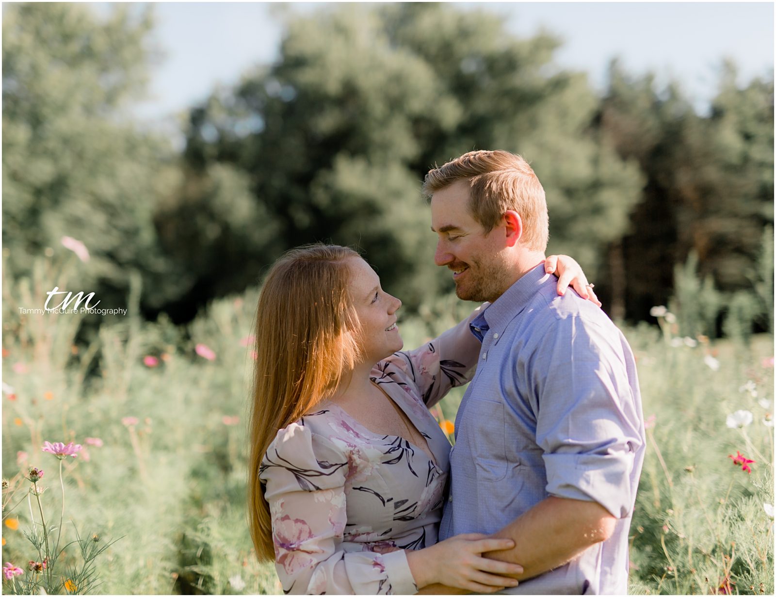 Wildflowers engagement session