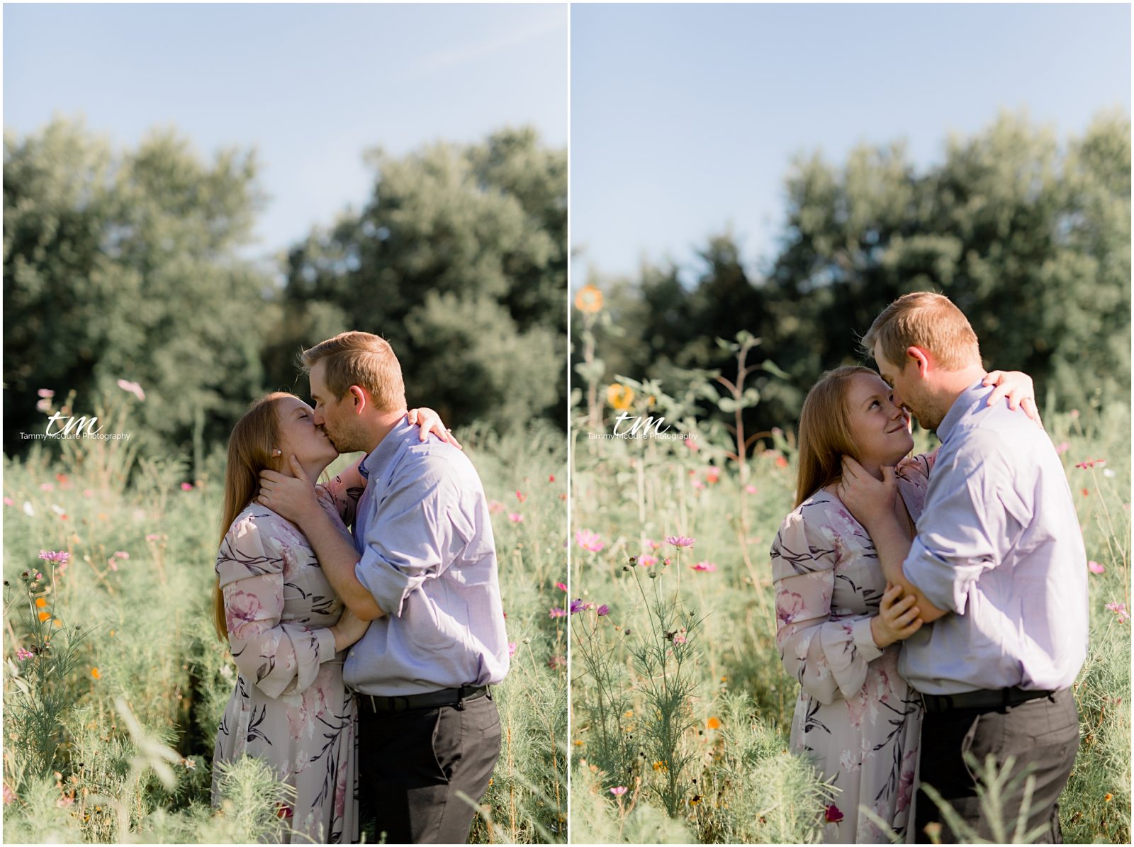 Wildflowers engagement session