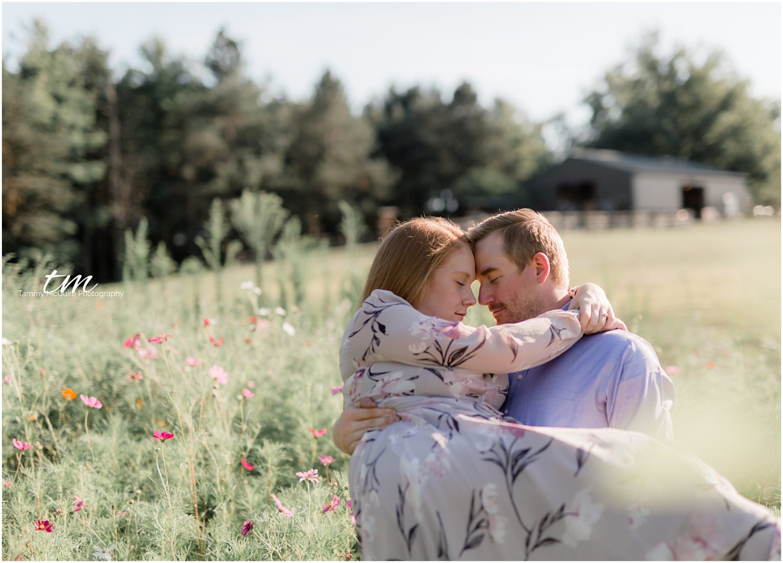 Wildflowers engagement session