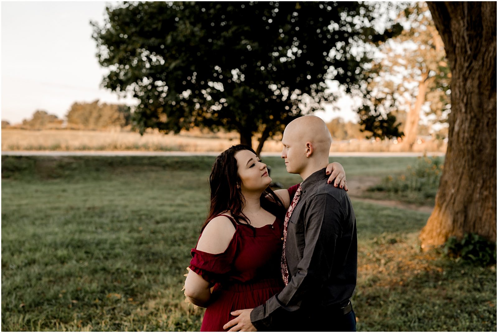 engagement session in sunflower
