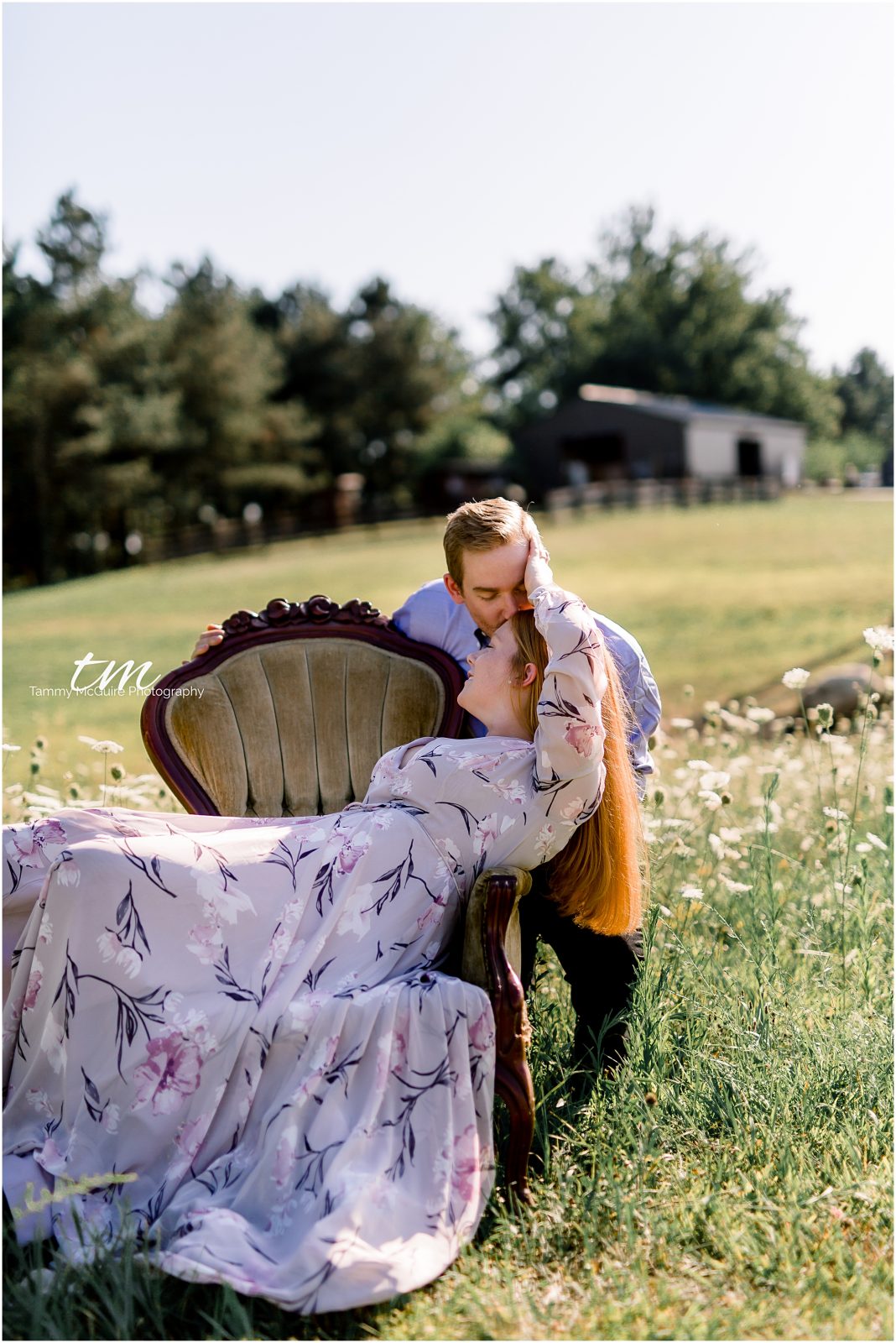 Wildflowers engagement session