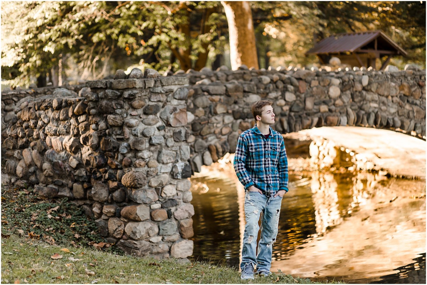 Senior session in a park