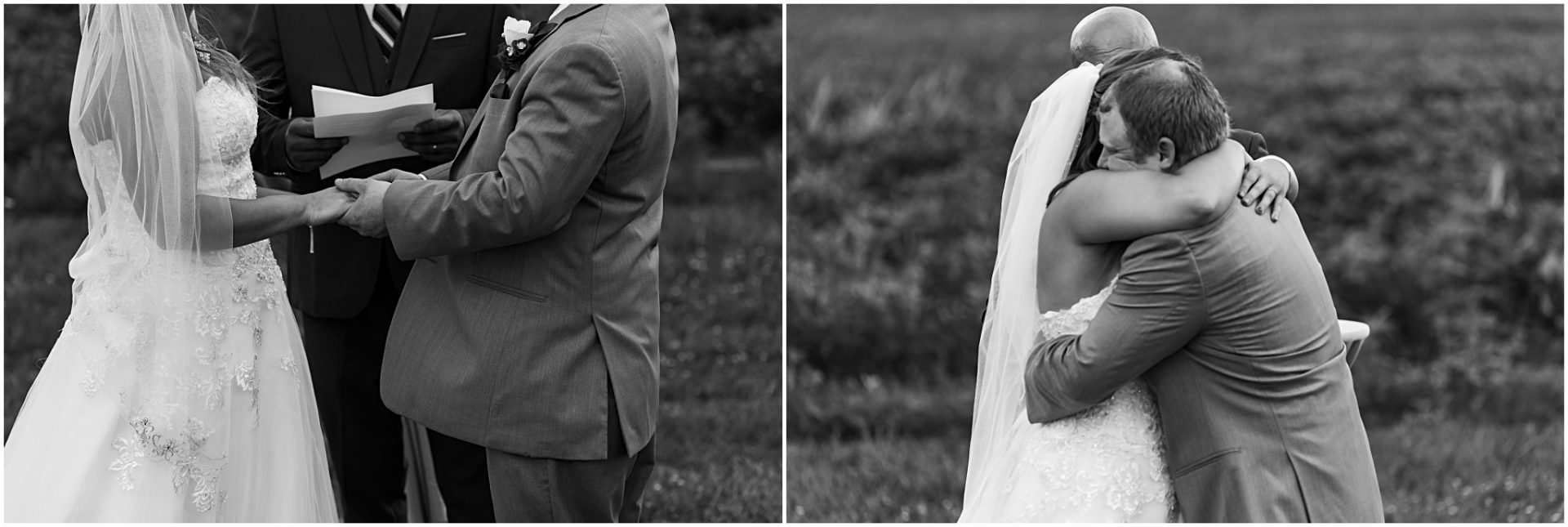 bride and groom at ceremony