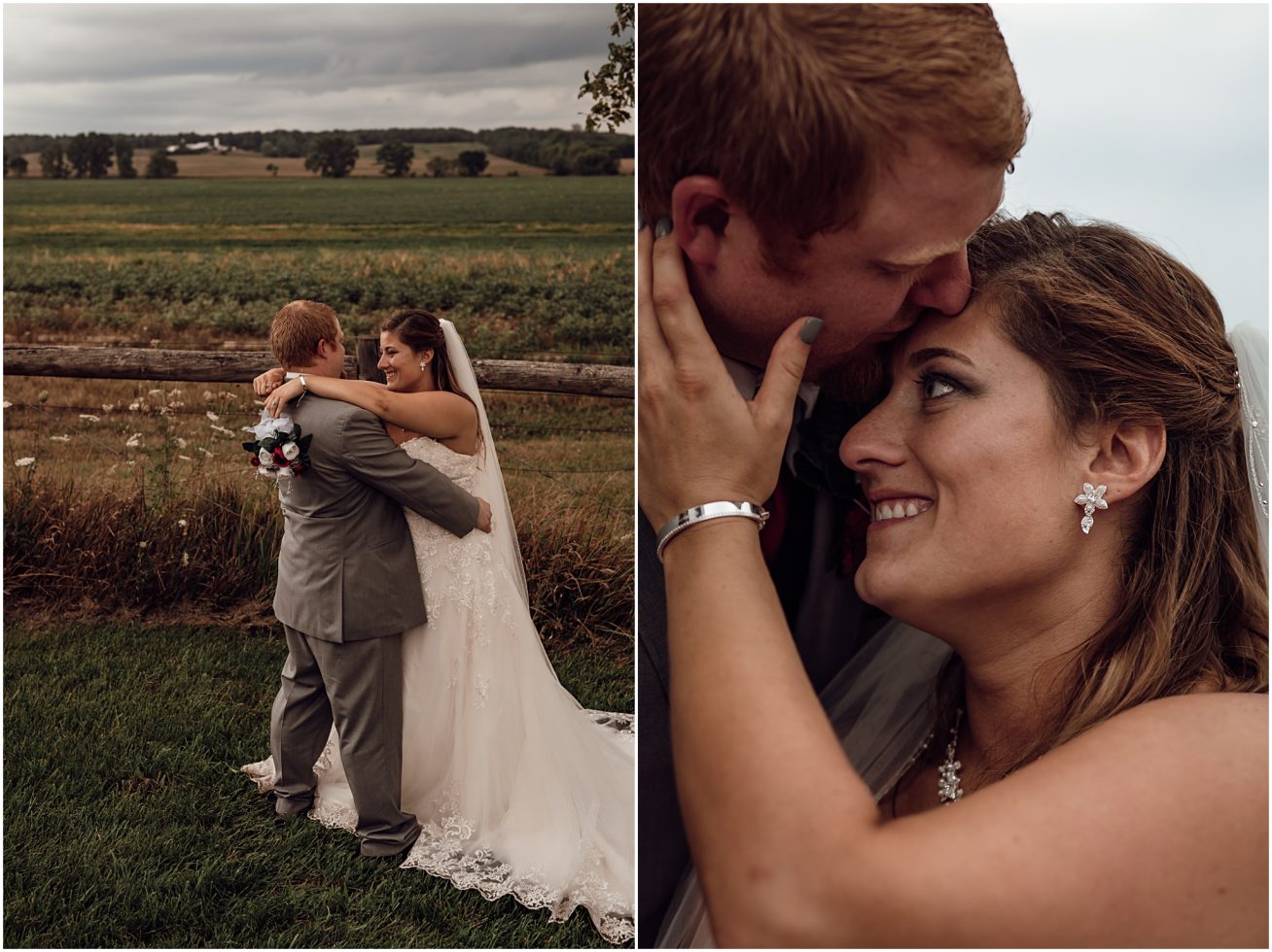 bride and groom portraits