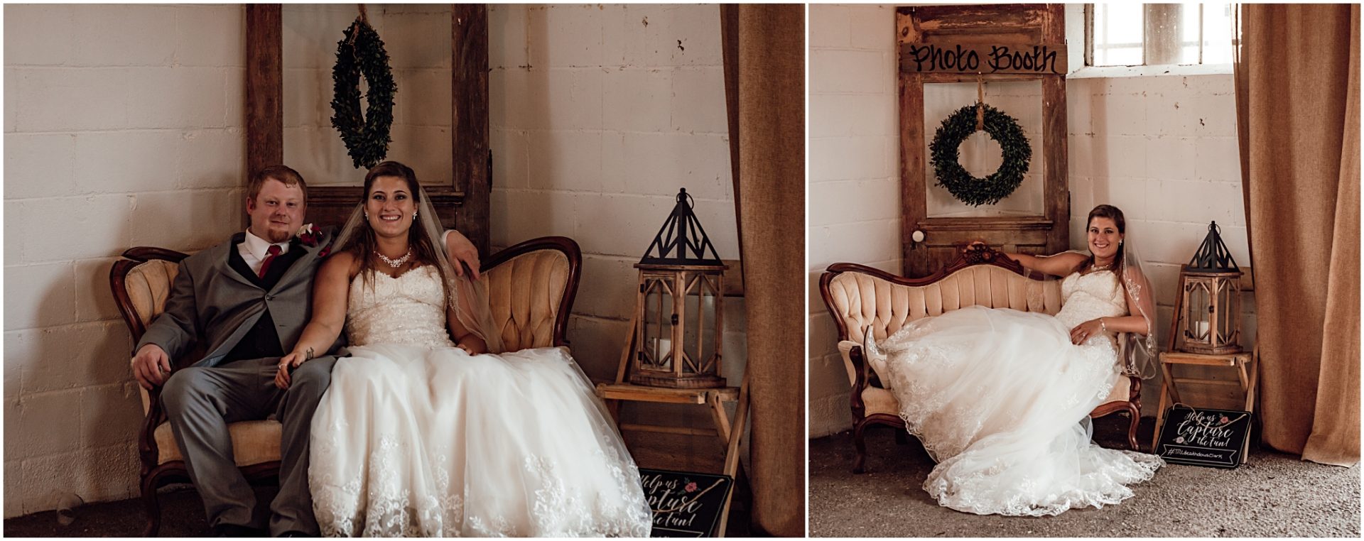 bride and groom portraits at wren farm