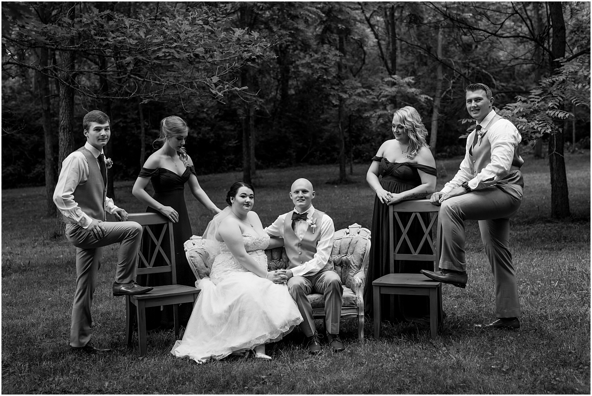 bridal party portraits