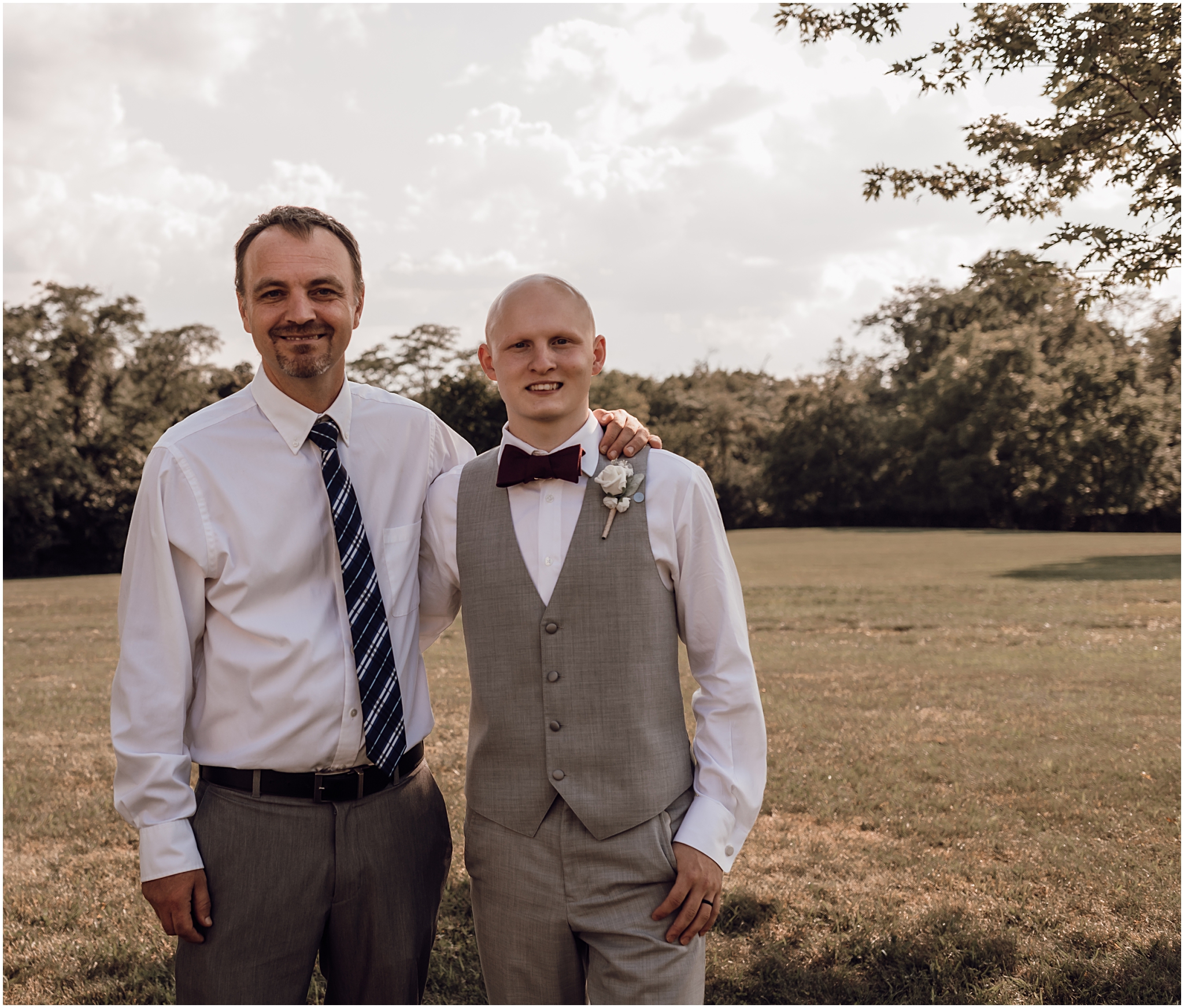 groom and father