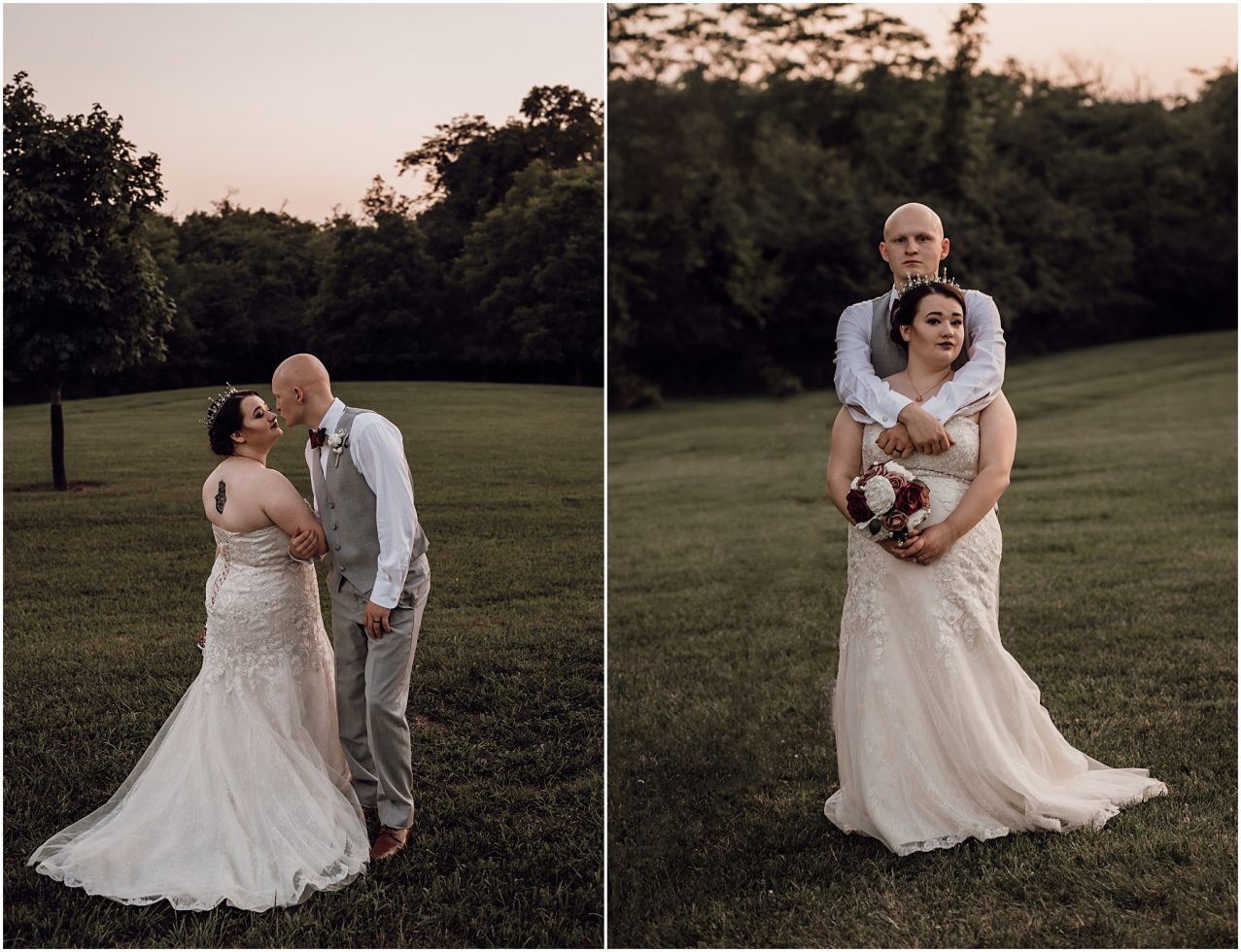 bride and groom portraits