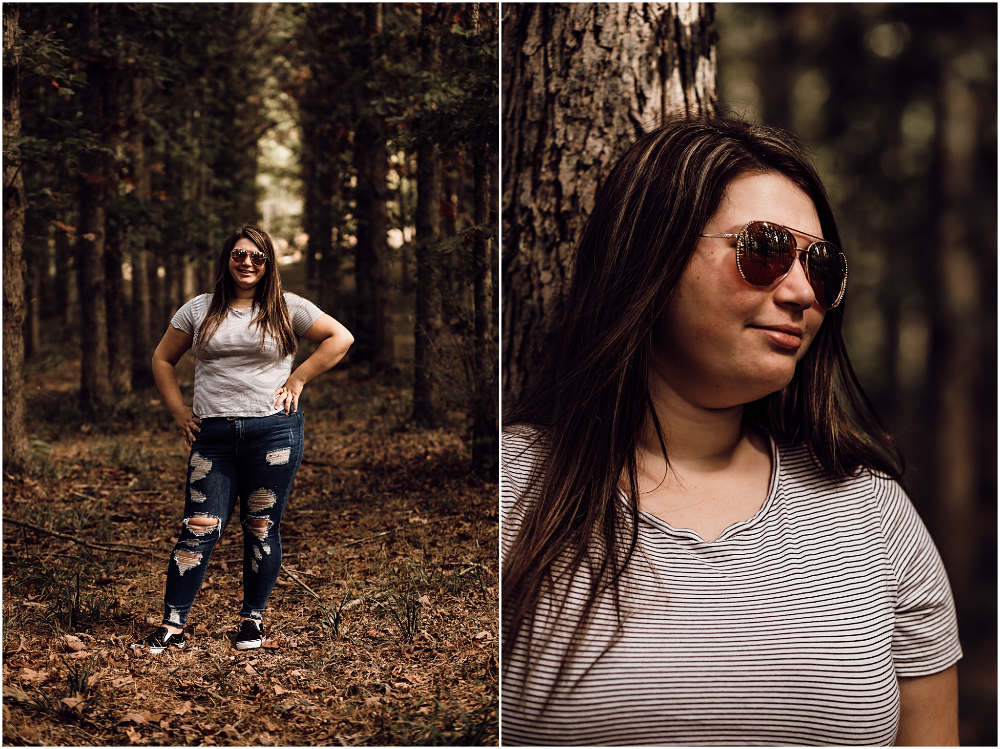 Senior session in the woods