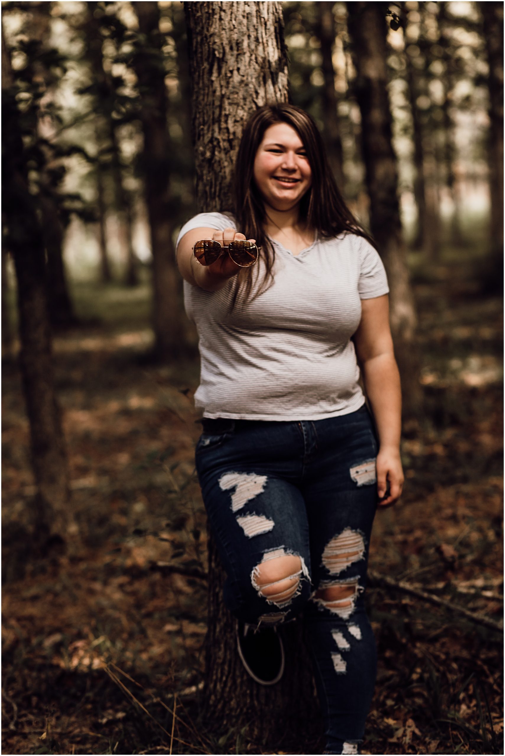 Senior session at white oak studio