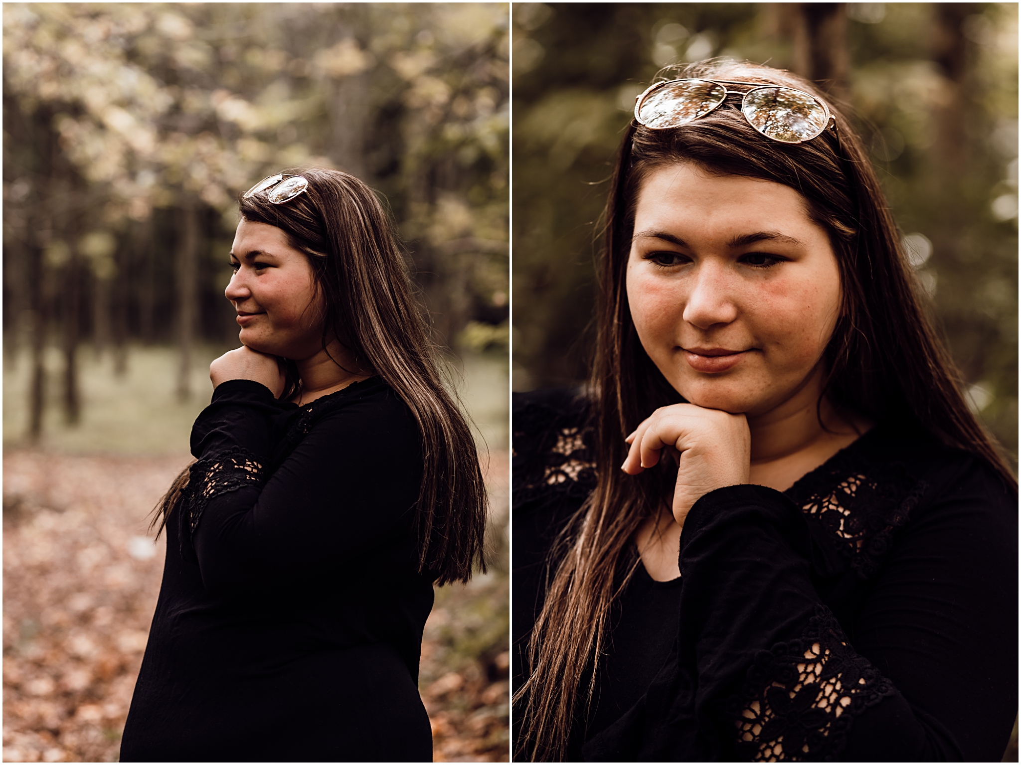 Senior session in the woods