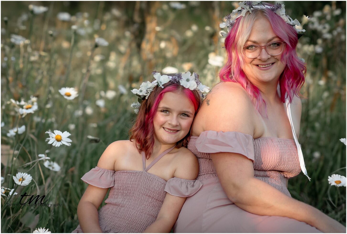 mommy and me flower session